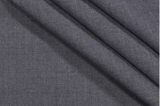 SunReal Basket Weave Woven Solution Dyed Acrylic Outdoor Fabric in Charcoal 