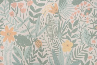 SunReal Flower World Printed Outdoor Fabric in Multi 