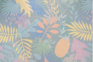 SunReal Tropic Forest Printed Outdoor Fabric in Multicolor 