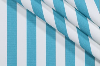 SunReal Patio Stripe Woven Solution Dyed Acrylic Outdoor Fabric in Aruba 