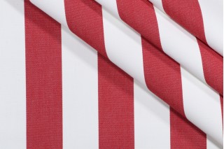 SunReal Cabana Woven Solution Dyed Acrylic Outdoor Fabric in Red 