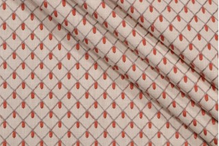 PK Lifestyles Picot Embroidered Drapery Fabric in Flame 