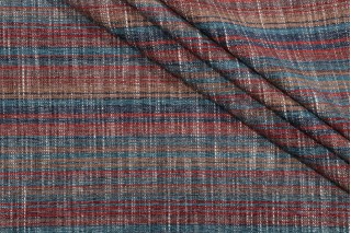 PK Lifestyles Carson Stripe Woven Chenille Upholstery Fabric in Saddle 