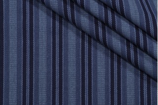 PK Lifestyles Silverton Stripe Woven Decorator Fabric in Indigo 