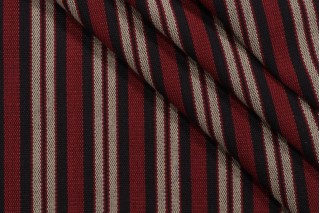 PK Lifestyles Silverton Stripe Woven Decorator Fabric in Cardinal 