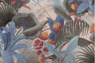 PK Lifestyles Lovina Beach Printed Cotton Drapery Fabric in Dawn 