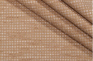 PK Lifestyles Tahitian Basket Woven Chenille Upholstery Fabric in Gold 