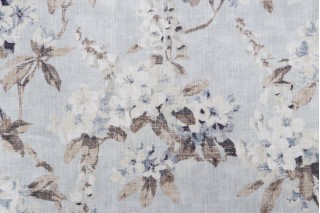 PK Lifestyles Elsa Printed Cotton Drapery Fabric in Seamist 