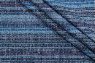 PK Lifestyles Carson Stripe Woven Chenille Upholstery Fabric in Lapis 