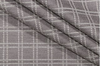 Embeam Woven Upholstery Fabric in Chrome