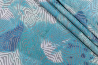 Kaufmann Down To Earth Tapestry Upholstery Fabric in Calypso 