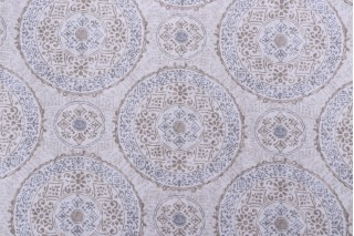 Magnolia Home Bruges Printed Cotton Drapery Fabric in Pewter 