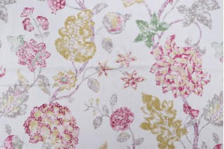 Alexander Printed Drapery Fabric in Flamingo