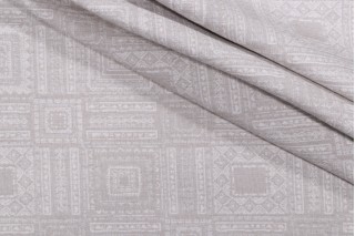 Sunbrella Tribal Check Woven Solution Dyed Acrylic Outdoor Fabric in Flax
