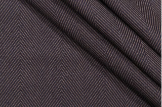Herringbone Woven Upholstery Fabric in Navy