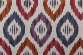 Belle Maison Aura Printed Cotton Drapery Fabric in Prism 