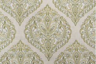 Belle Maison Arabella Printed Drapery Fabric in Moss 