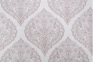 Belle Maison Arabella Printed Drapery Fabric in Parchment 
