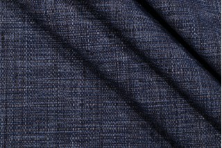 Crypton Lennox High Performance Woven Chenille Upholstery Fabric in Indigo 