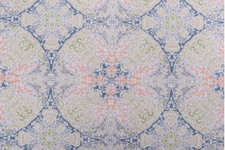 Magnolia Home Galileo II Printed Cotton Drapery Fabric in Navy 
