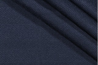 1 Yard Valdese Weavers Jumper Woven Crypton Home Finish Upholstery Fabric in Indigo