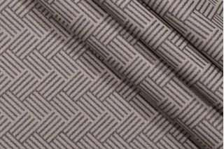 Sunbrella Criss Cross Woven Solution Dyed Acrylic Outdoor Fabric in Quarry