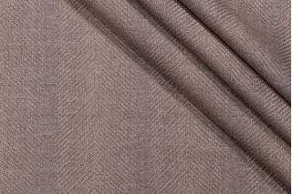 Ombre Herringbone Woven Upholstery Fabric in Stone