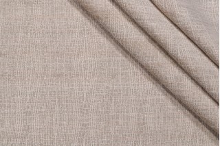 Kaia Woven Chenille Upholstery Fabric in Flax