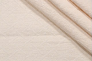 Wisley Matelasse Upholstery Fabric in Cream