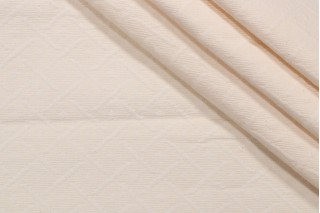 Wisley Matelasse Upholstery Fabric in Cream