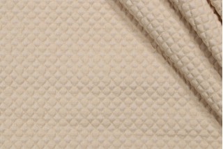 Linton Matelasse Upholstery Fabric in Beige