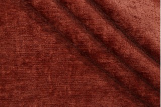 PK Lifestyles Lushscape Woven Chenille Upholstery Fabric in Terracotta 