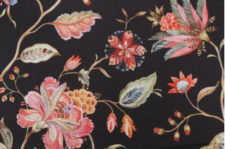 Hamilton Broadhurst Printed Cotton Drapery Fabric in Shale 