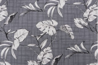 Magnolia Home Havana Printed Cotton Drapery Fabric in Slate 