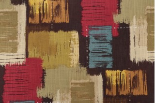 Covington Beyond Printed Cotton Drapery Fabric in Earth 