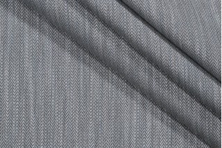 Martinica Stitch Woven Upholstery Fabric in Aqua/Gray