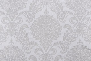 Lillie Embroidered Drapery Fabric in Linen