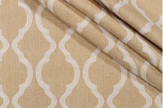 Simon Woven Upholstery Fabric in Gold