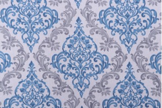 Magnolia Home Anna Printed Cotton Drapery Fabric in Yacht