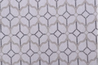 Magnolia Home Rockaway Printed Cotton Drapery Fabric in Pewter