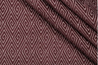 Rafa Woven Chenille Upholstery Fabric in Vamp