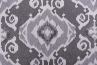 Magnolia Home Delhi Printed Cotton Drapery Fabric in Graphite