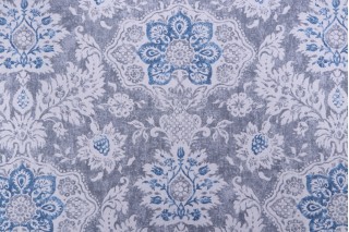 Magnolia Home Belmont Printed Cotton Drapery Fabric in Admiral