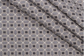 Hopscotch Woven Outdoor Fabric in Charcoal
