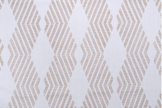 1 Yard Rita Embroidered Drapery Fabric in Linen