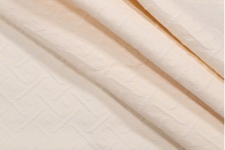 Wisley Matelasse Upholstery Fabric in Cream