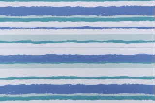 Opuzen Mesa Stripe Woven Polyolefin Outdoor Fabric in Marine