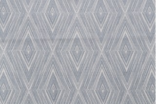 Diamond Woven Upholstery Fabric in Chambray