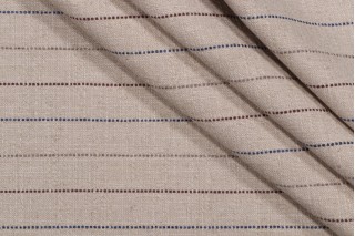 Cormac Stripe Woven Upholstery Fabric in Harbor 