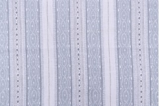 Jaclyn Smith Gloria Printed Drapery Fabric in Ice for Trend